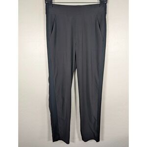 Athleta Pant Womens Size 0 Black Mid Rise Brooklyn Ankle Pants Tuxedo Zip Pocket